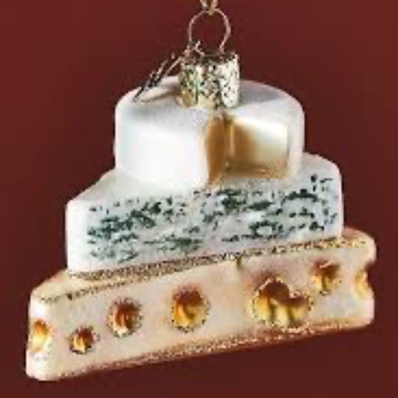 NWT Anthropologie 3 Cheeses Christmas Tree Ornament - Picture 2 of 3